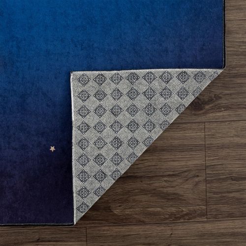 Kaymaz Taban Yıkanabilir Astronot Desenli Cocuk Halısi